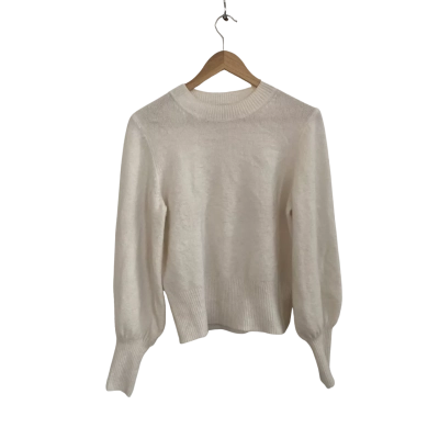 Forever New Womens  Size XS Crew Neck Jumper Off White 