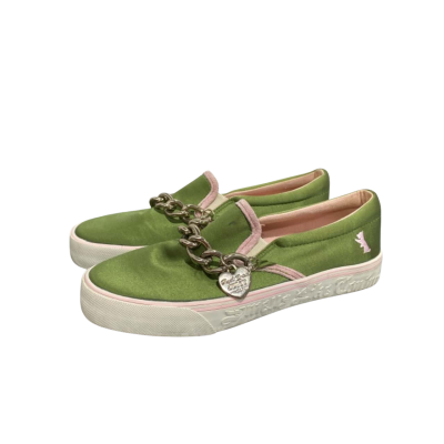 Green Satin Juicy Couture Shoes Size US 7