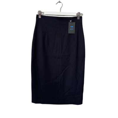 Cue Womens Skirt Size 8 Black  