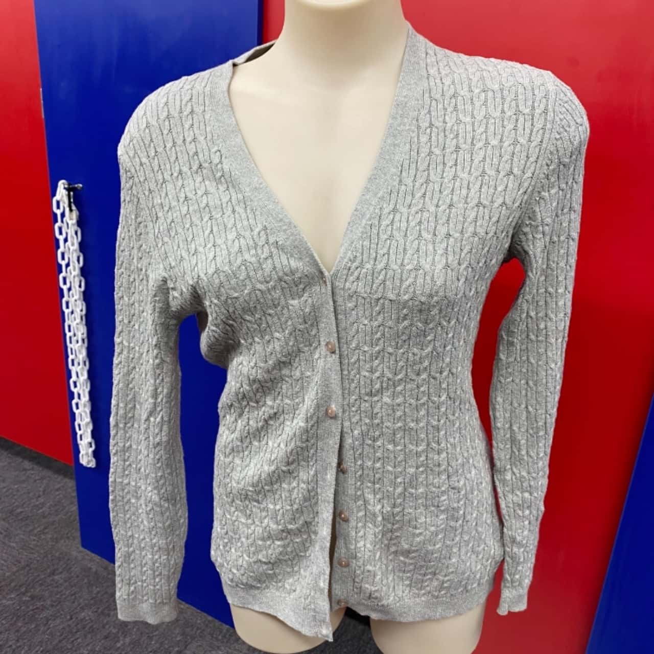 David Jones Womens Size M Cardigans Grey