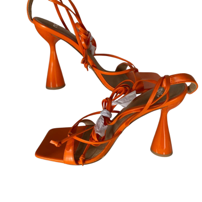 Women's NOVO Strappy Heels  Size 9 "Zancy" Papaya 