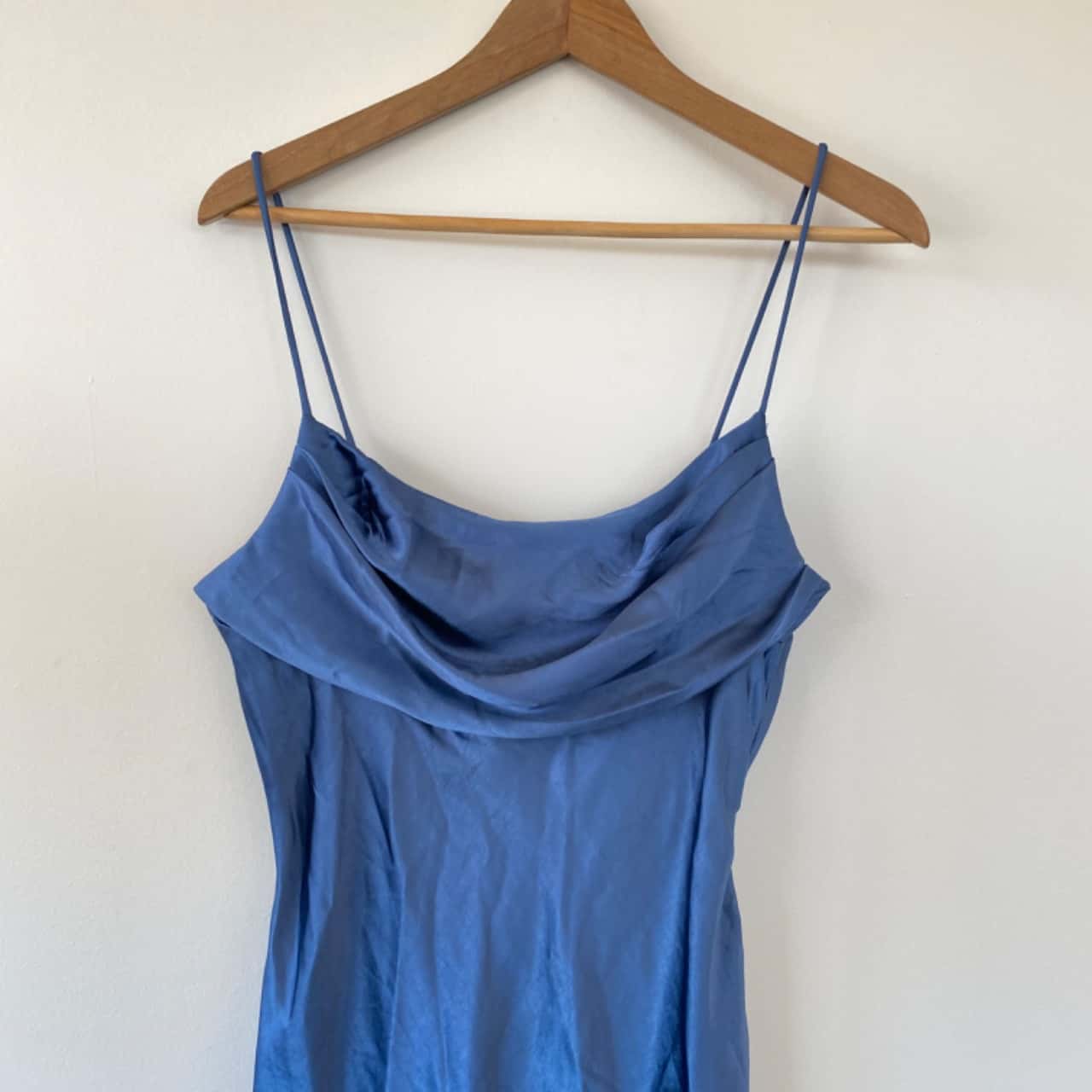 HELLO MOLLY LYCHEE BLUE MARTINI SATIN MIDI DRESS Size 14/XL(s)