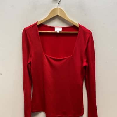 Witchery Womens  Size M Red Top 