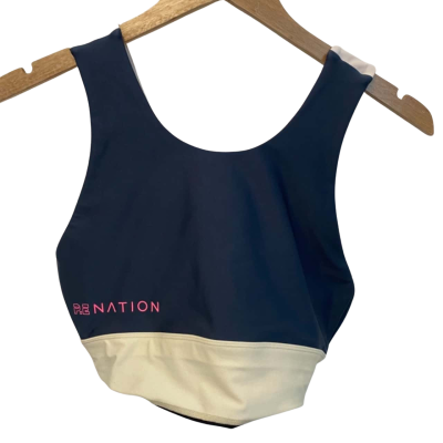 P.E Nation Womens  Sports Bra Size S Navy Blue 