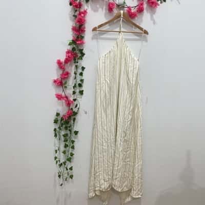 Sass & Bide Womens Sleeveless Maxi Dress Size 14 Beige 