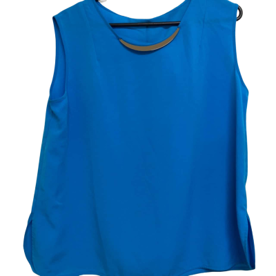 Jane Lamerton Womens Petites Blue Top Size 14