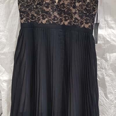 Warehouse Lace Panelled Midi Dress Womens Size UK12