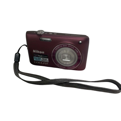NIKON Coolpix S4100 Camera in Maroon 