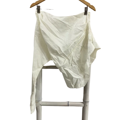 Sheike Womens  Size 8 Asymmetrical Linen Top Off White 