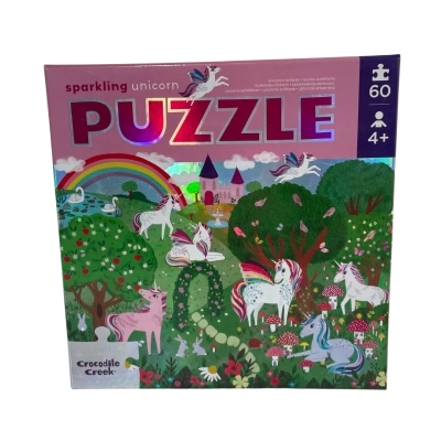 Sparkling Unicorn Puzzle. 60 pieces 