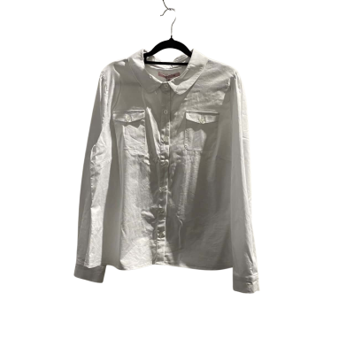 BNWT Review Womens Size 16 White Long Sleeve Shirt RRP $139.95
