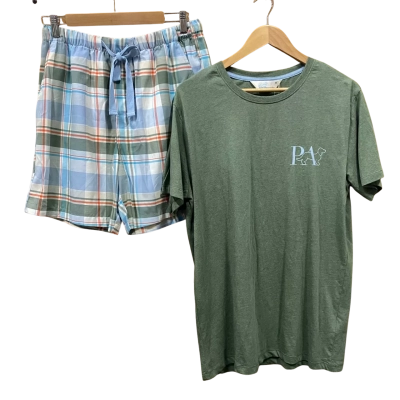 Peter Alexander Green/Tartan Sleepwear Set Size M