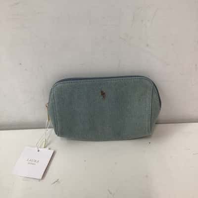 NEW - Laura Jones Denim Cosmetic Pouch