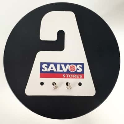 925 Sterling Silver Tri Ball Stud Earrings 