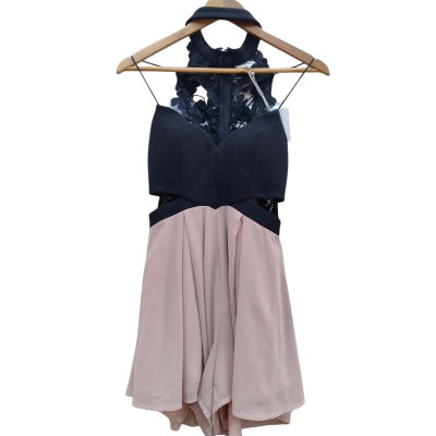 Alfred Angelo Womens Size 10 Mini Dress Black/Beige(6)