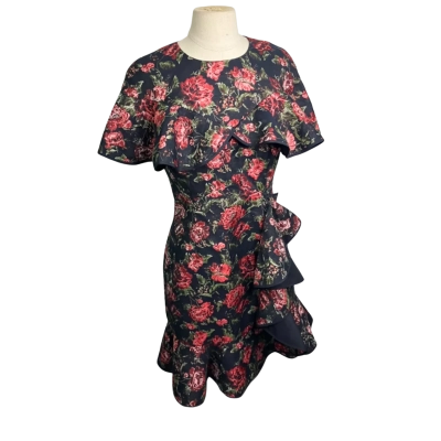Keepsake the Label Womens  Size L Short Sleeve Dress  Blue / Red 