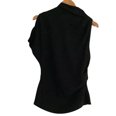 BNWT*    Witchery  Asymmetrical Drape Top.  Black   Size 8 