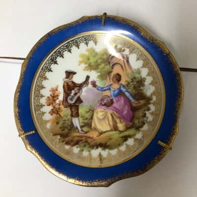 Limoges Monarch Porcelain Small Plate on Stand
