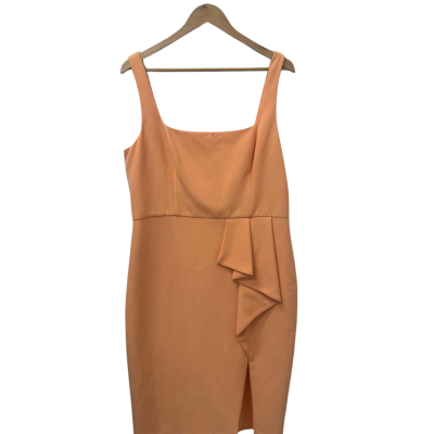 Forever New Womens  Size 16 Midi Dress Orange 