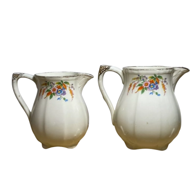 Alfred meakin 1930s floral pitchers