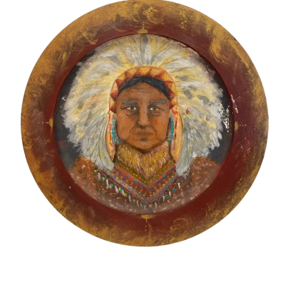 Wooden (May be Hand Painted) Tribal Decor Wall Hanging