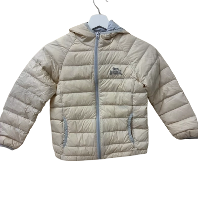 Lonsdale London Kids Cream/Grey Puffer Jacket