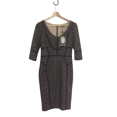 Katherine Women's Size 10 Formal Dress Black / Beige 