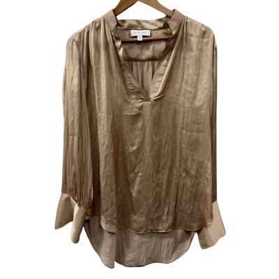 Witchery Womens  Size 14 Long Sleeve Top Champagne 