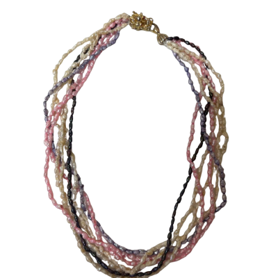 Retro Freshwater Pearl Necklace with Dragon Clasp