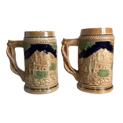 German Beer Stein x2 