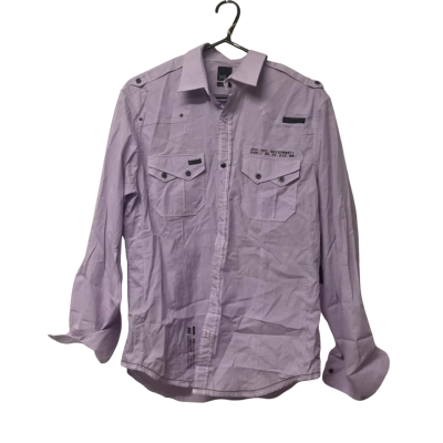 Mens Size M Yd Lilac Long Sleeve Shirt 