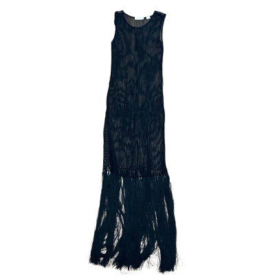 Sass & Bide On The Fringe MIDI Dress Size S Black  