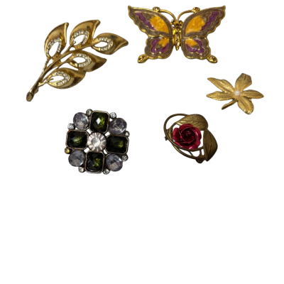  Brooch bundle of 5