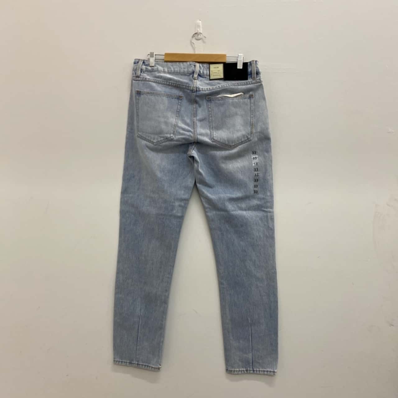 Neuw Mens Size 33 Straight Jeans Blue (s)