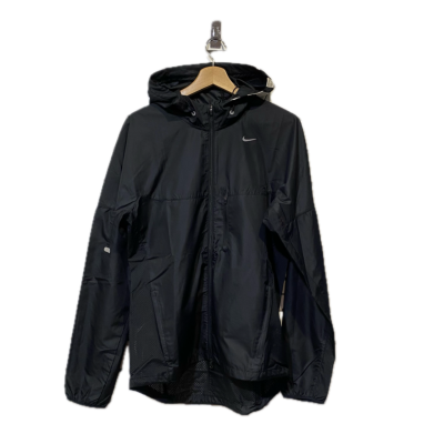 Nike Mens Jacket Size S Black / White Running Windbreaker with Mesh sides