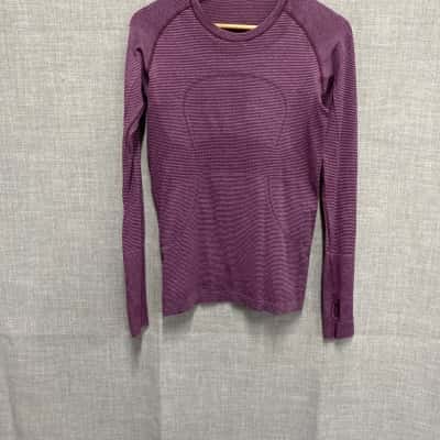 Lululemon Womens Size S Long Sleeve Top Purple 