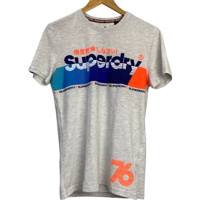 Superdry - Mens Short Sleeve T-shirt - Size S - Grey 