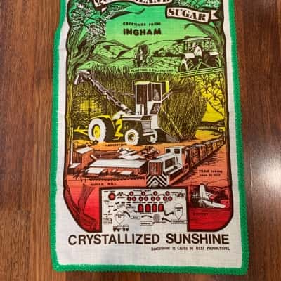 Vintage Reef Productions Queensland Sugar Tea Towel