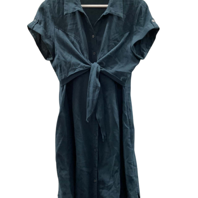 Ripe Womens maternity Size M Navy Blue button up dress