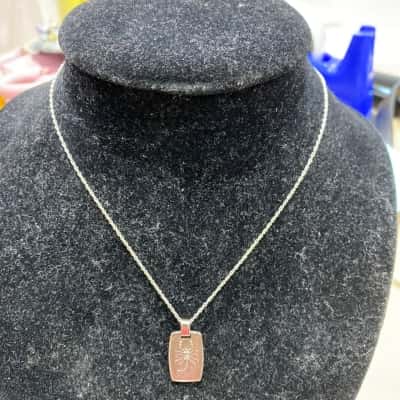 925 Sterling Silver Horoscope Pendant & Chain - Scorpio