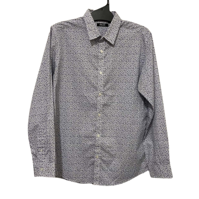 RDX Mens  Size M Business Shirt Blue / Floral 