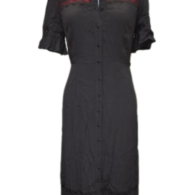 Tokito Womens  Size 10 Shirt Dress Black  