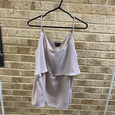 City Chic Womens stone CAMI SWEET TIER Size M 