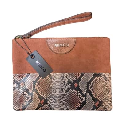 Mimco Womens Purse Animal print / Brown 