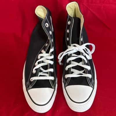 Converse Classic Black Canvas High Top Sneakers Unisex Size M 11 / W 13  