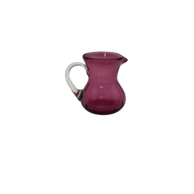 Cranberry Glass Creamer Jug