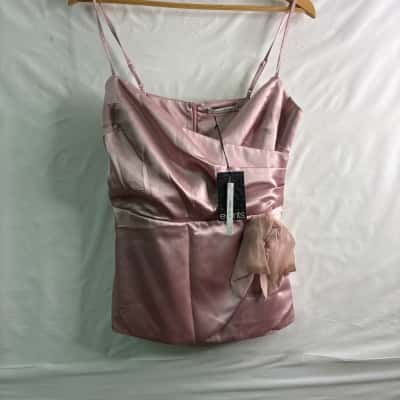 Events Womens  Size 10 Shoestring Strap Top Pink  