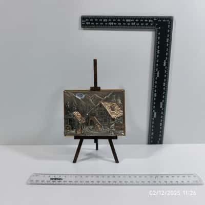 Silver Plated Italy Vintage Art Decorative Plaster Easel 925