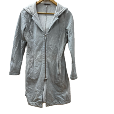 Nile Essentials Womens Size S Grey Hooded Zip Jacket