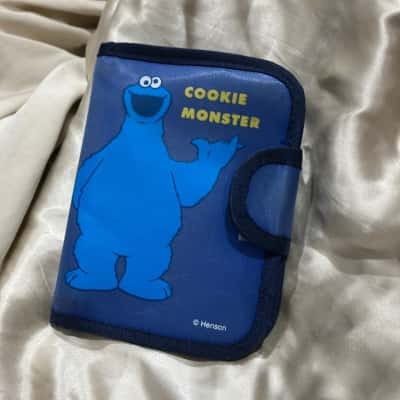 Cookie Monster Mens Wallet Blue